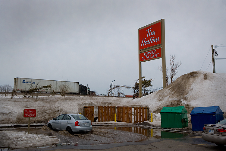 Drive In or Swim In : Laurier Station Quebec : Canada