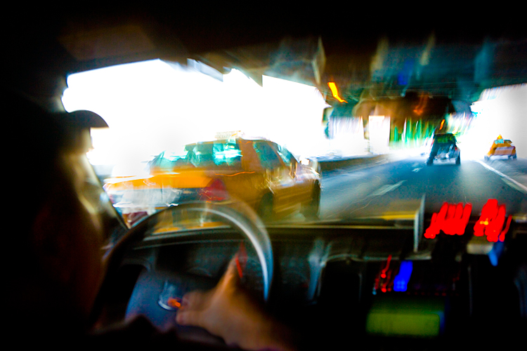 Taxi from LGA : Under the UN on FDR : NYC