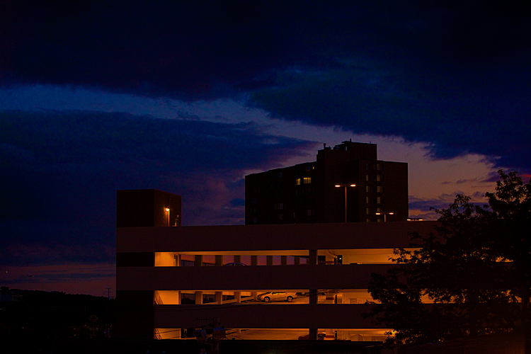 Car Park Sun Set : St Pauls : Minnesota