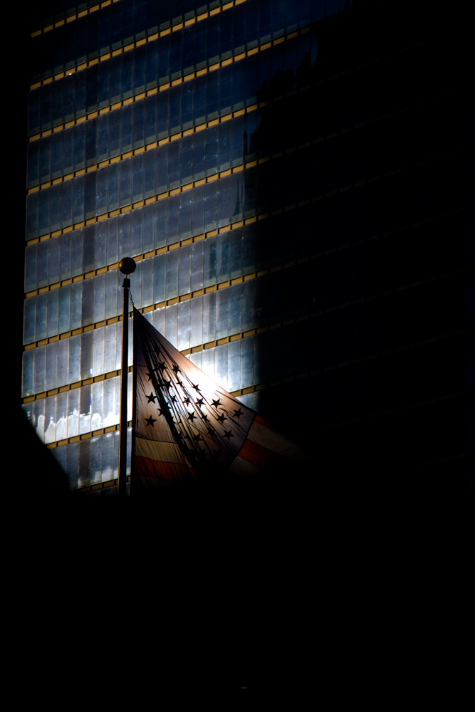 Dark Shadow Stalks Wall St : Wall St : NYC