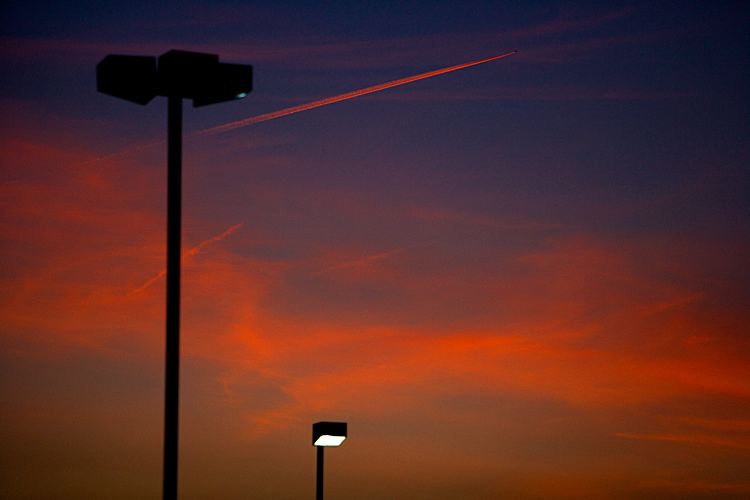 Detroit Sunset : Detroit Metropolitan Airport : Michigan USA
