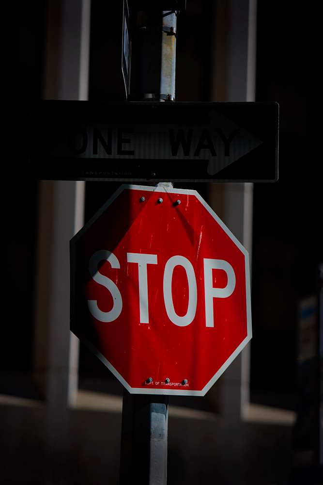 Wall Street Stop Sign : Wall St : NYC