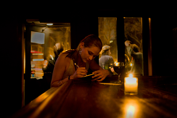 Novelist in Bar : West Side Tavern 23rd St & 9th Av : NYC