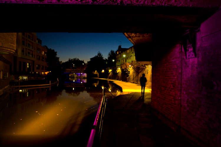 Regents Canal Camden : Pretty in Pink : London UK