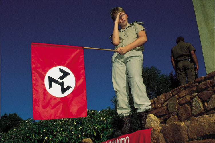 Eugene Terreblanche is Dead : AWB Flag : South Africa