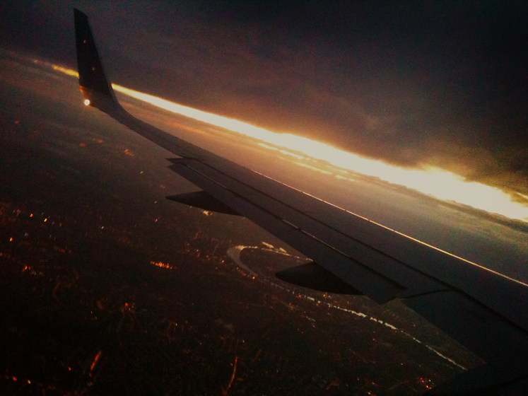 The Ash Cloud Cometh : Last Flight In  : London Heathrow on iPhone