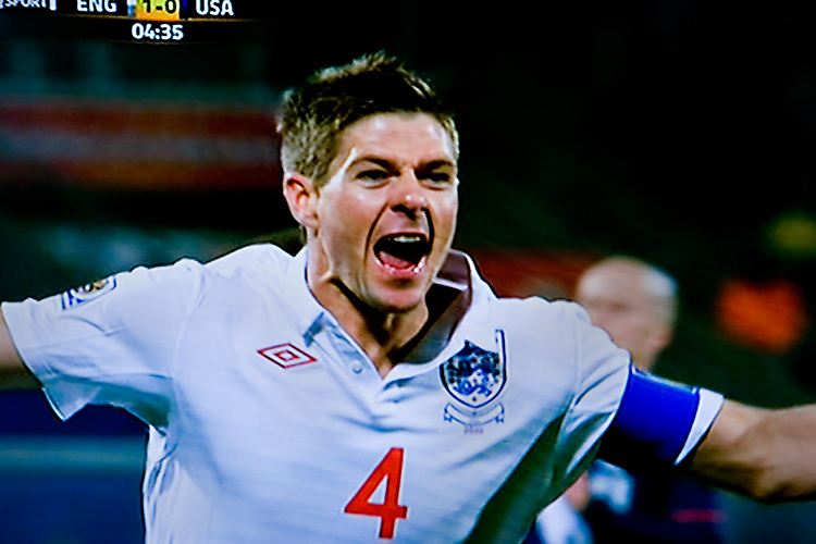 England Captain Steven Gerrard Scores : England v USA : SA