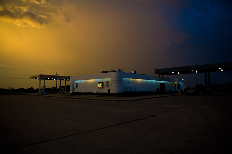 The Gas Station and The Sky : Highway 59 : Texas