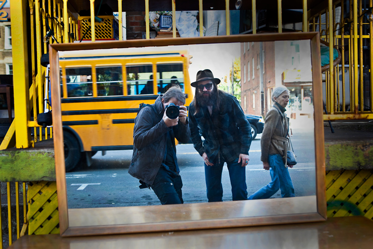 Painting of Crazed Photographer and Art Director : Montreal : Canada