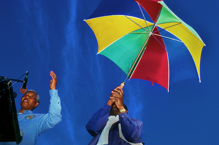 Nelson Mandela First President of the New South Africa  : Ladysmith : South Africa