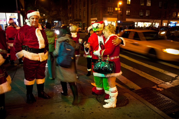 End of the Day SantaCon : West Village : New York City