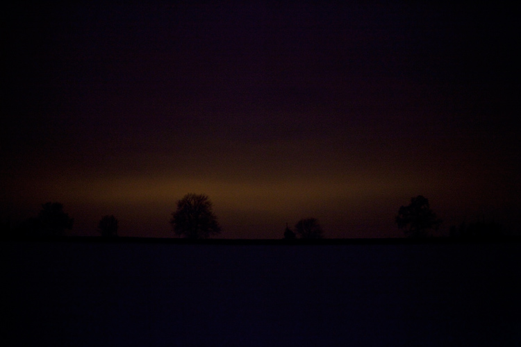 Last Hint of light Winter Solstice : Warwickshire : UK
