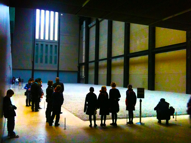 Ai Weiwei is imprisoned ... Sunflower Seeds Tate Modern on iPhone : South Bank London