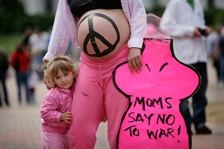 Happy Mothers Day What Ever Your Politics : Moms Say No To War : DC