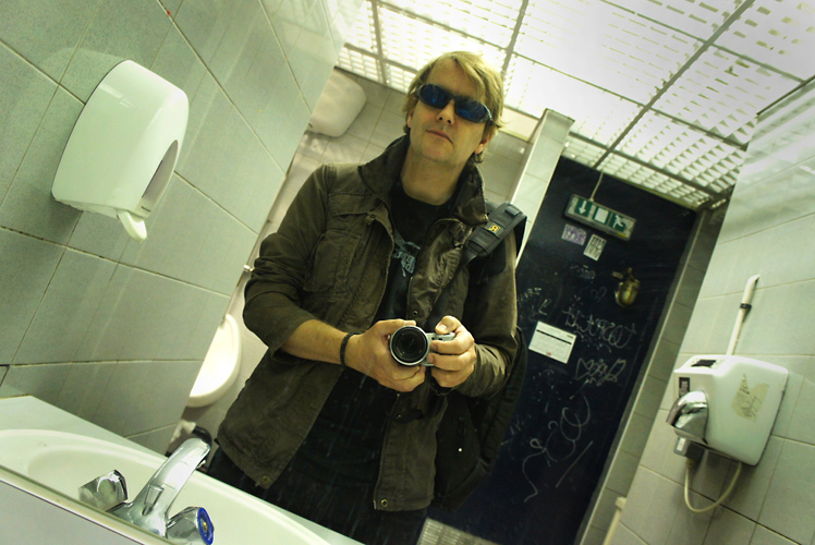 Jez Coulson Self portrait Bathroom : London College of Communication : Elephant and Castle London UK