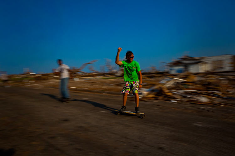 Skater Boys in the Tornado Zone : Joplin  : Missouri