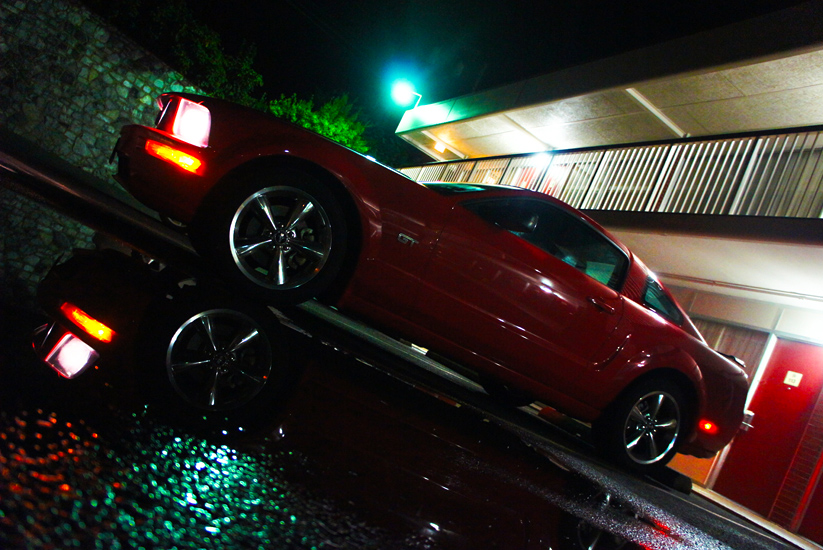 Beast Car Prepares to Sleep Overnight having Just arrived at 2AM outside Motel : Leray : Virginia 