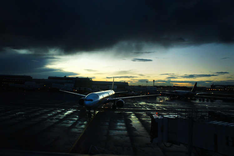 Crazy Weather Over Heathrow Airport : London : UK