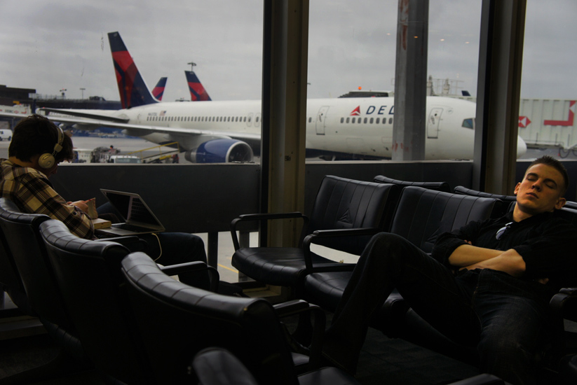 Sleeping Through the Solar Flares : JFK : New York