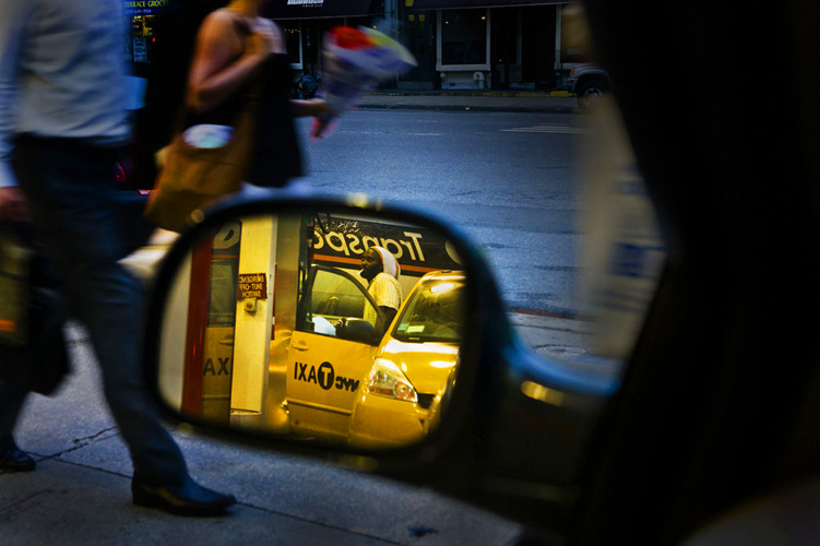 Cool Taxi Driver at Gas Station : 24th and 9th : New York City