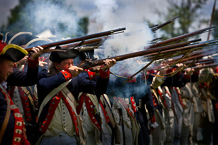 The Right to Bear Arms Goes Back a Long Way : Reenactment of War of Independence