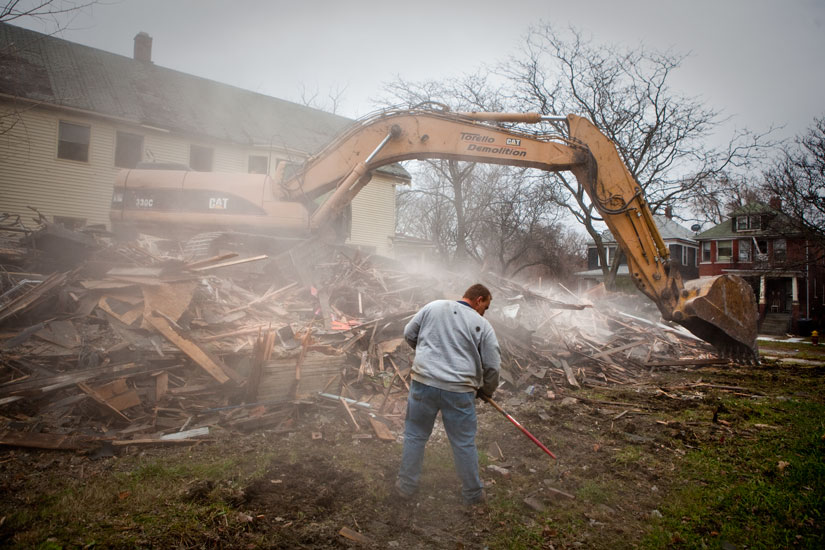 Demolition in Detroit : Cheveux Street : Detroit 