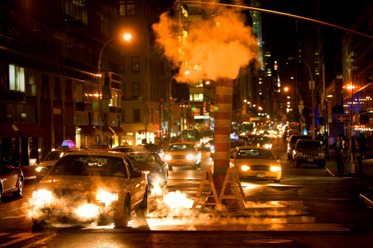 Beast Cabs in Steam : Lexington and 65th St : NYC