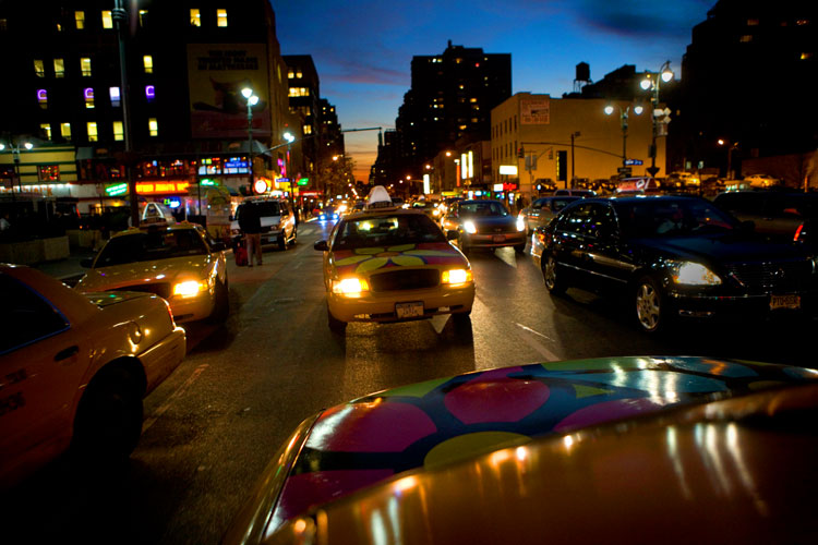 Dusk at Penn Station : 8th Av : NYC