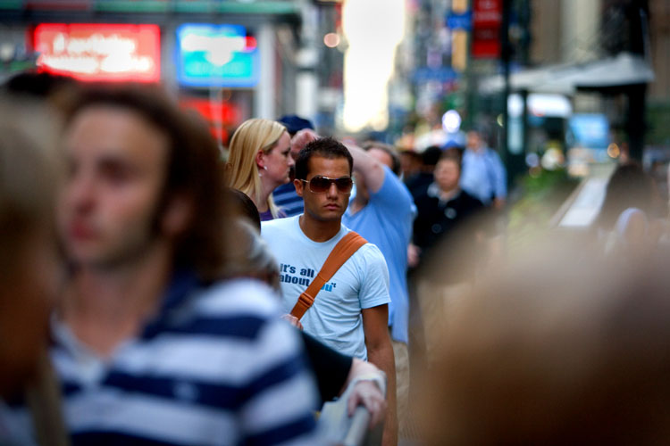 Taxi Strike - Cool in the Queue : Penn Station : NYC