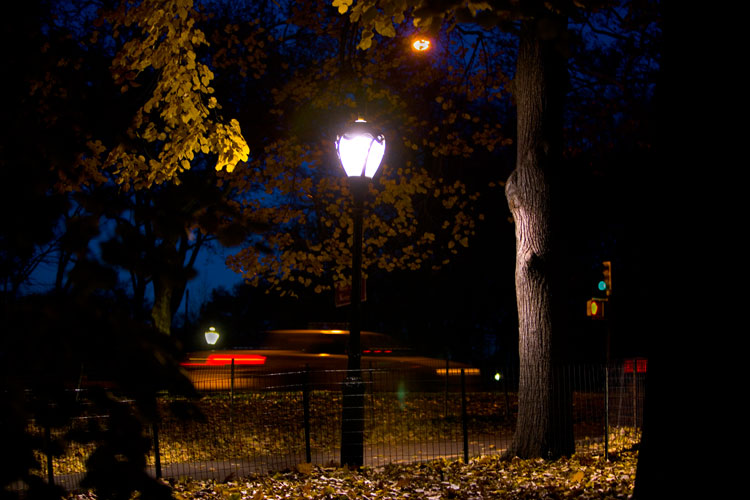 Ghost Taxi in the Fall : Central Park : NYC
