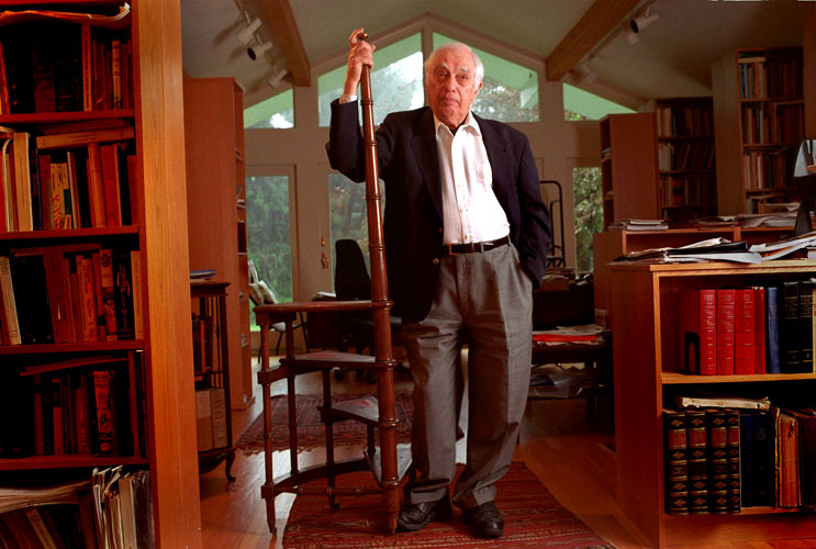 Bernard Lewis in his Library  : Princetown : NJ