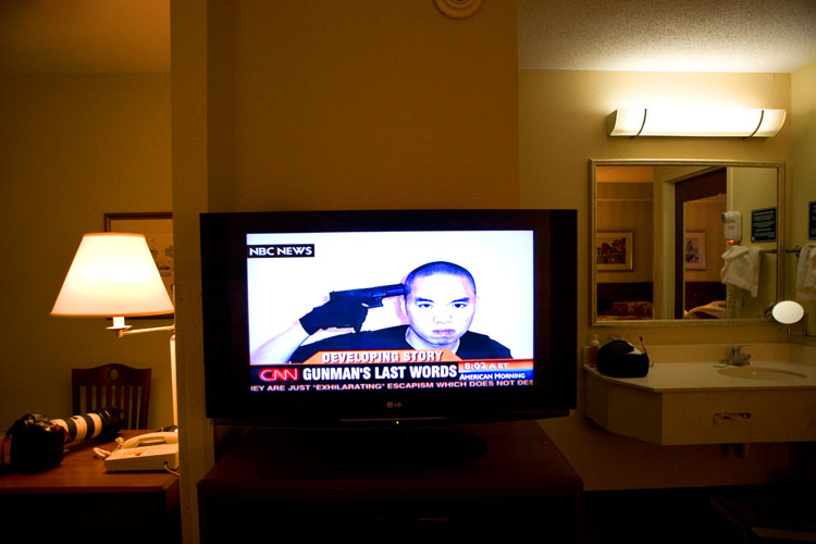 Lonely Place : Room 217 Hotel nr Virginia Tech : Blacksburg Virginia