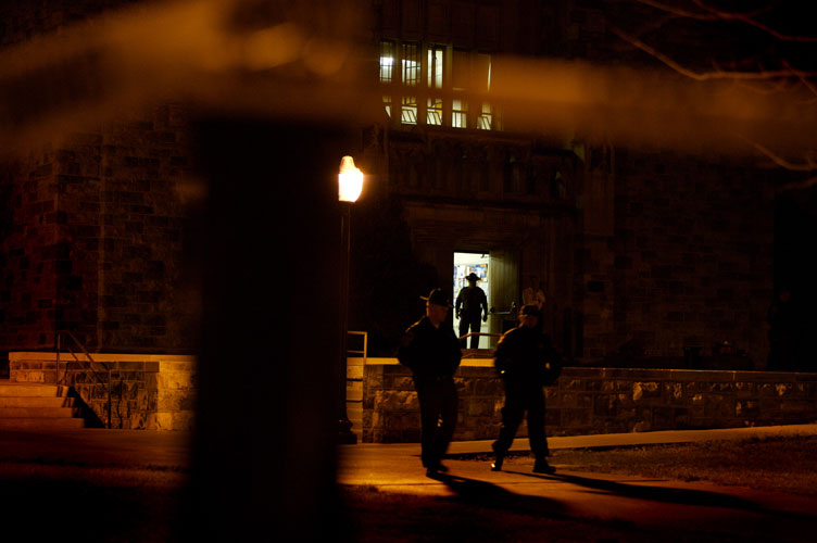 Troopers Guard Norris Hall : Virginia Tech Campus : Blacksburg Virginia