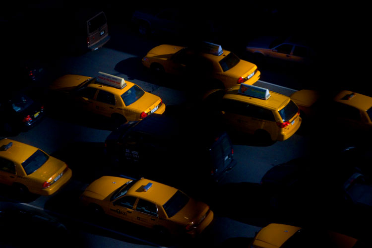 Yellow and Black : 8th Av at 23rd St : NYC