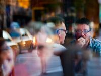 Colin Dempsey in the Diner on The Edge of America : Chelsea Square Diner : NYC
