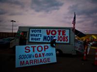 End of the Day Romney Supporters Truck : Columbus : Ohio